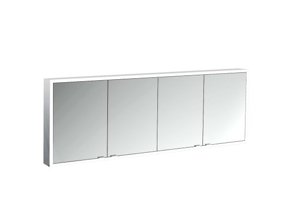 emco Illuminated mirror cabinet prime, 1.800 mm, 4 doors, wall-mounted version, IP 20