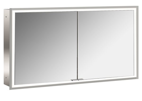 emco Lichtspiegelschrank prime Facelift, 1.300 mm, 2 Türen, Unterputzmodell, IP20