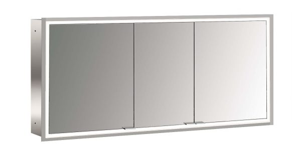 emco Lichtspiegelschrank prime Facelift, 1.400 mm, 3 Türen, Unterputzmodell, IP20