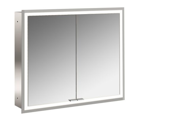 emco Lichtspiegelschrank prime Facelift, 800 mm, 2 Türen, Unterputzmodell, IP20