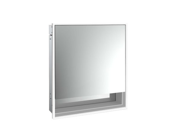 emco Lichtspiegelschrank loft mit Unterfach, 600 mm, 1 Tür, Unterputzmodell, IP 20.