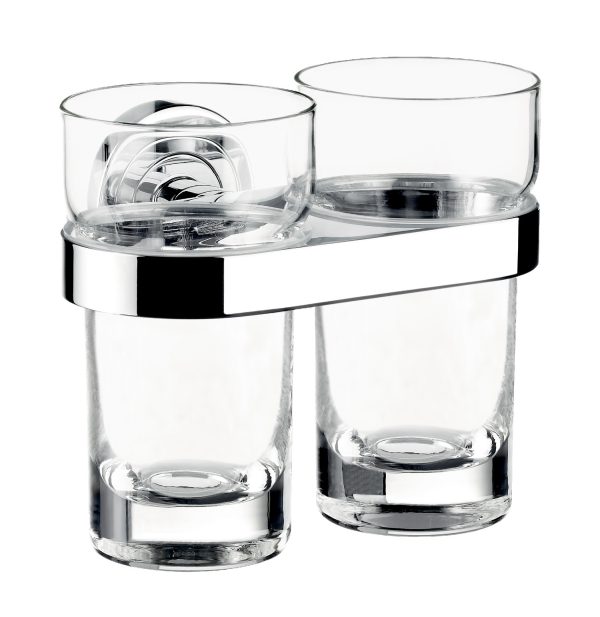emco polo Doppelglashalter, Gläser Kristallglas klar