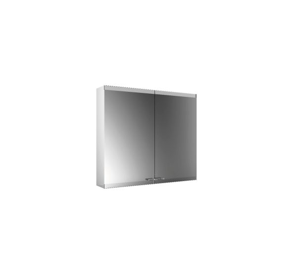 emco Lichtspiegelschrank evo, 800 mm, 2 Türen, Aufputzmodell, IP 20