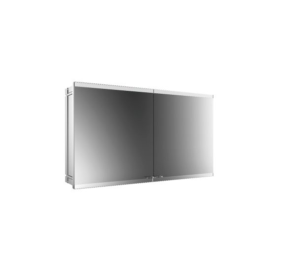 emco Lichtspiegelschrank evo, 1.200 mm, 2 Türen, Unterputzmodell, IP 20
