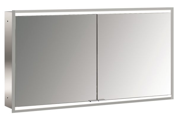 emco Lichtspiegelschrank prime 2, 1.300 mm, 2 Türen, Unterputzmodell, IP 20