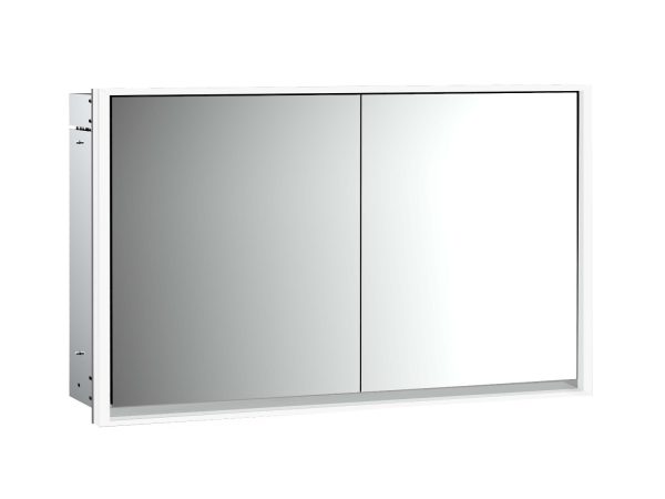 emco Lichtspiegelschrank loft, 1.300 mm, 2 Türen, Unterputzmodell, IP 20.