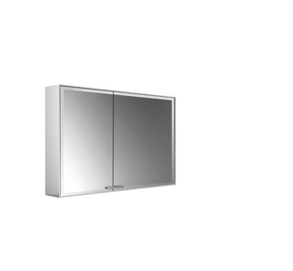 emco Lichtspiegelschrank prestige 2, 988 mm, Aufputzmodell, breite Tür rechts, IP 44