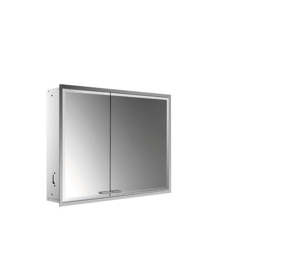 emco Lichtspiegelschrank prestige 2, 915 mm, Unterputzmodell, breite Tür rechts, IP 44