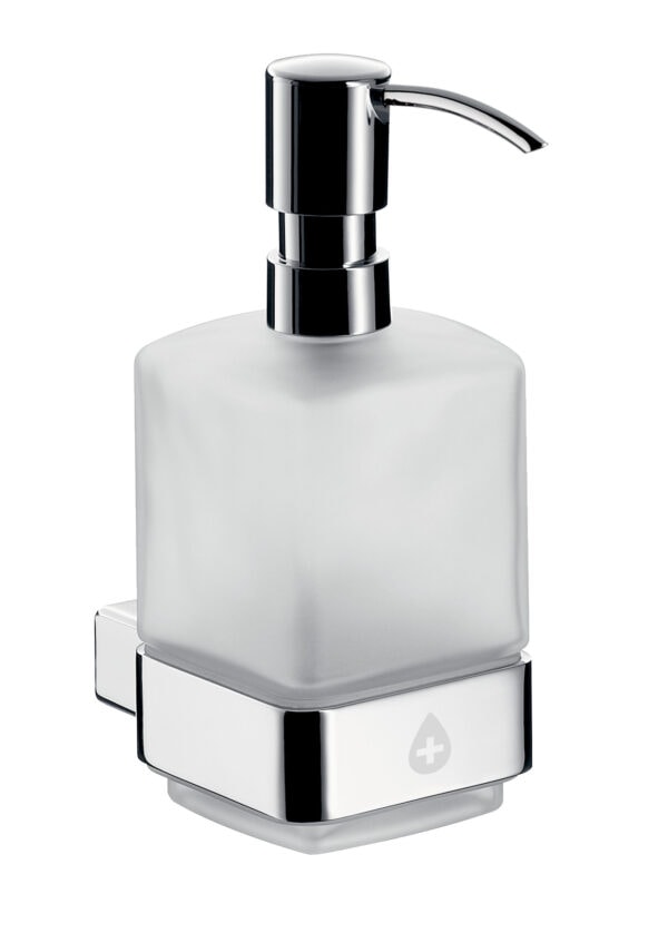 emco loft Disinfectants dispensers for liquid disinfectant and disinfectant gel.