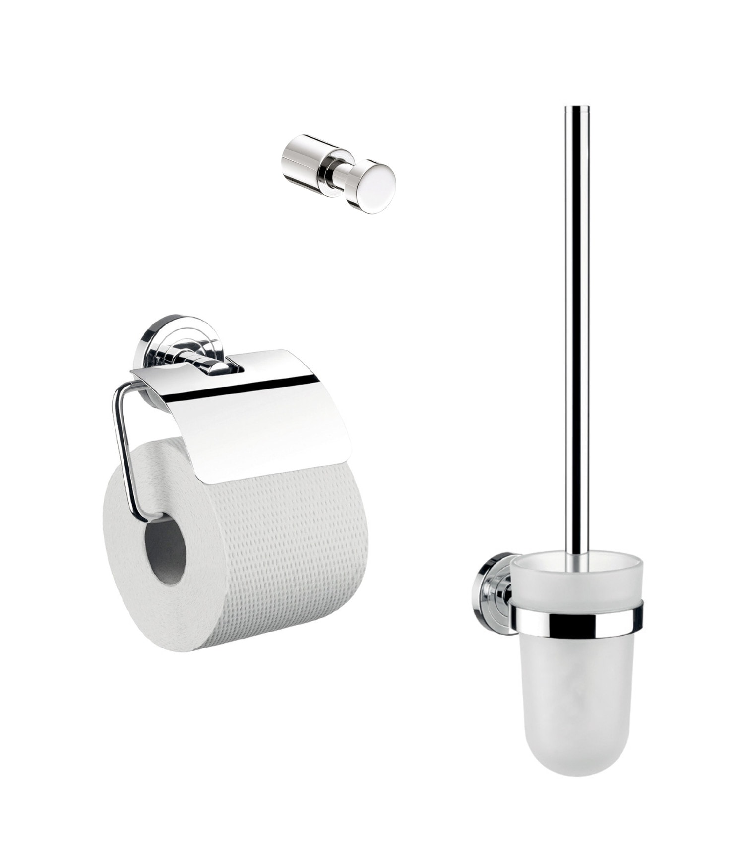 Toilet Paper Holder & Toilet Brush Set