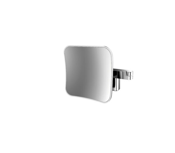 emco evo LED Shaving- and cosmetic mirror, square, wall mounted, two swifel arms