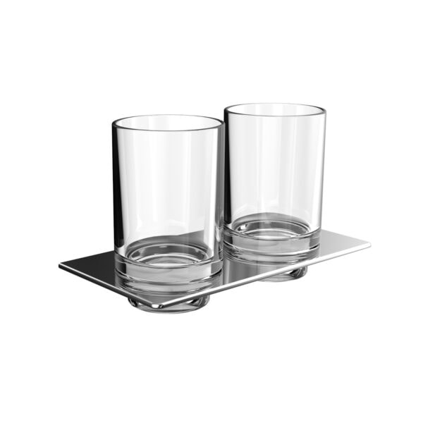 emco art Double glass holder glasses crystal glass clear