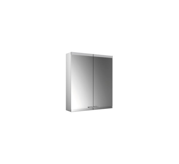 emco Illuminated mirror cabinet evo, 600 mm, 2 doors, wall-mounted version, IP 20