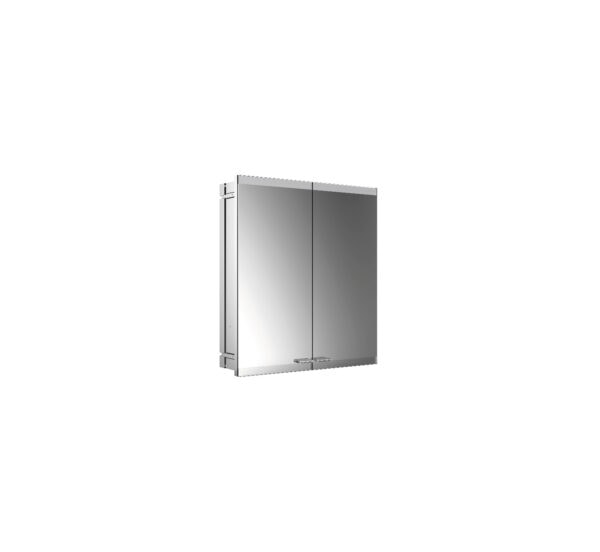 emco Illuminated mirror cabinet evo, 600 mm, 2 doors, built-in version, IP 20