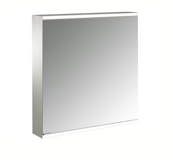 emco Illuminated mirror cabinet prime 2, 600 mm, 1 door, wall-mounted version, IP 20