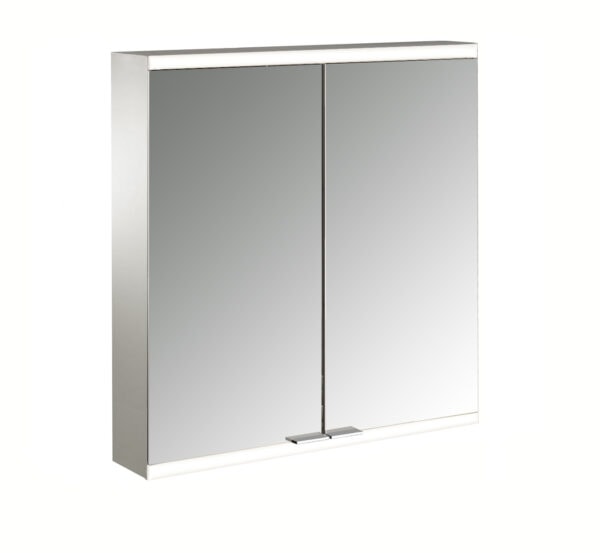 emco Illuminated mirror cabinet prime 2, 600 mm, 2 doors, wall-mounted version, IP 20
