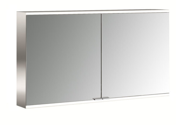 emco Illuminated mirror cabinet prime 2, 1.200 mm, 2 doors, wall-mounted version, IP 20