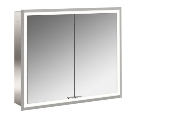 emco Illuminated mirror cabinet prime, 800 mm, 2 doors, built-in version, IP 20