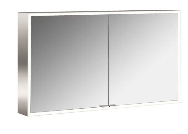 emco Illuminated mirror cabinet prime, 1.200 mm, 2 doors, wall-mounted version, IP 20