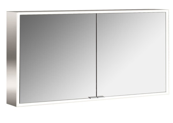 emco Illuminated mirror cabinet prime, 1.300 mm, 2 doors, wall-mounted version, IP 20