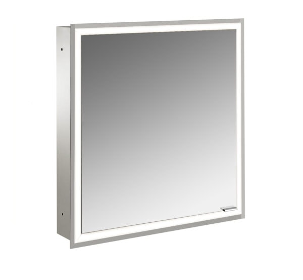 emco Illuminated mirror cabinet prime, 600 mm, 1 door, built-in version, IP 20
