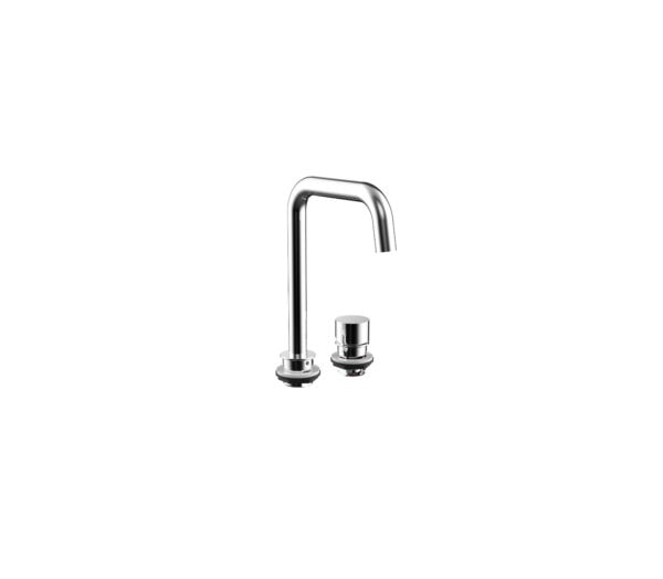 emco evo 2-hole washstand fitting with pivoting/rocker lever (flow and temperature adjustment) suitable for washstand 9577 114 42.