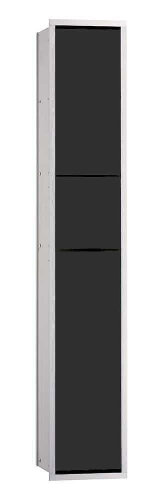 emco asis 150 Module for Guest-WC - build in version - aluminium/black, 168 mm