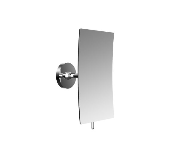 emco round wall mirror, 1-arm, 3-times, square, 132 x 208 mm
