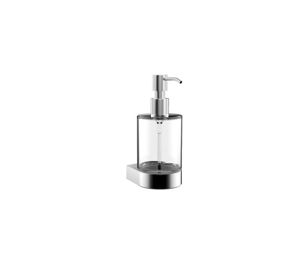 emco flow Soap dispenser, container clear crystal glass, pump unit plastic