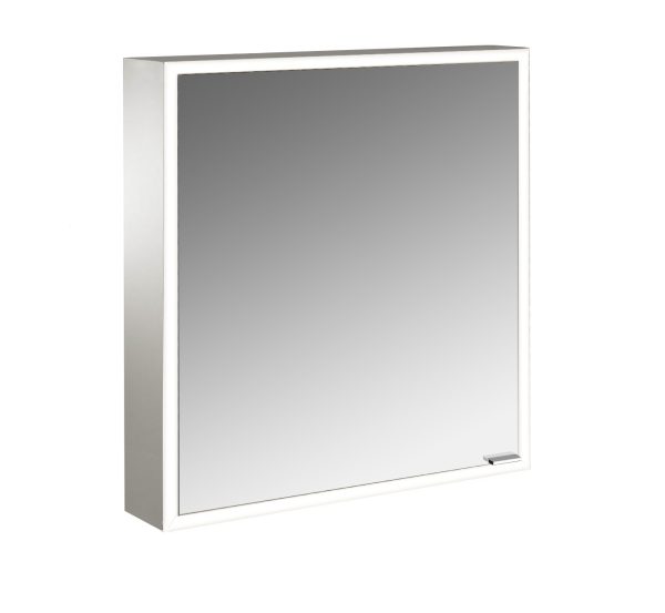 emco Illuminated mirror cabinet prime Facelift, 600 mm, 1 door, wall-mounted version, IP 20