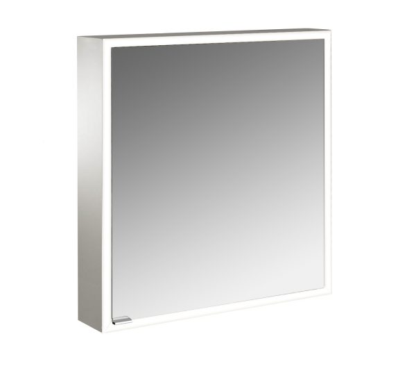 emco Illuminated mirror cabinet prime Facelift, 600 mm, 1 door, wall-mounted version, IP 20