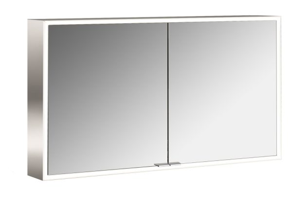 emco Illuminated mirror cabinet prime Facelift, 1.200 mm, 2 doors, wall-mounted version, IP 20