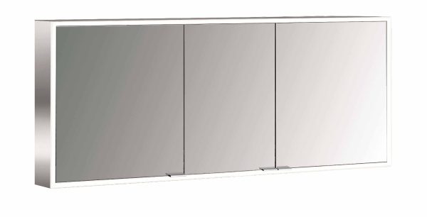 emco Illuminated mirror cabinet prime Facelift, 1.600 mm, 3 doors, wall-mounted version, IP 20