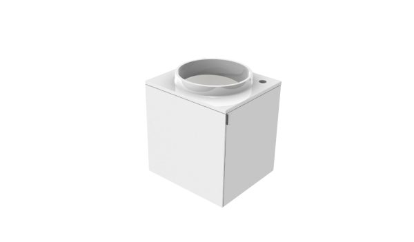 emco evo Guests vanity unit (mineral composite), 450 mm