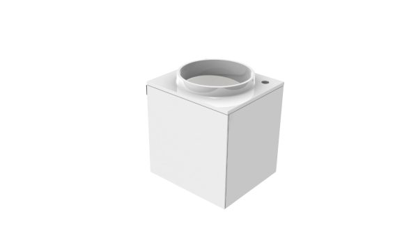 emco evo Guests vanity unit (mineral composite), 450 mm