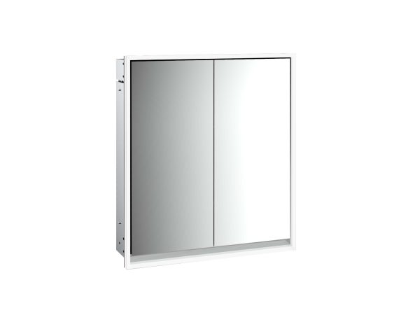 emco Illuminated mirror cabinet loft, 600 mm, 2 doors, built-in version, IP 20.