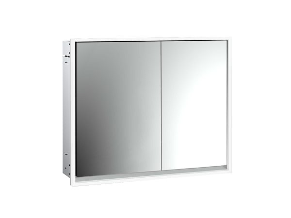 emco Illuminated mirror cabinet loft, 800 mm, 2 doors, built-in version, IP 20.
