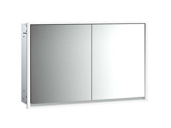 emco Illuminated mirror cabinet loft, 1.200 mm, 2 doors, built-in version, IP 20.