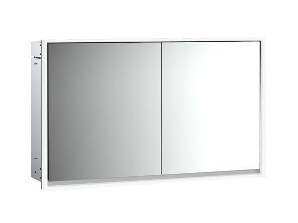 emco Illuminated mirror cabinet loft, 1.300 mm, 2 doors, built-in version, IP 20.