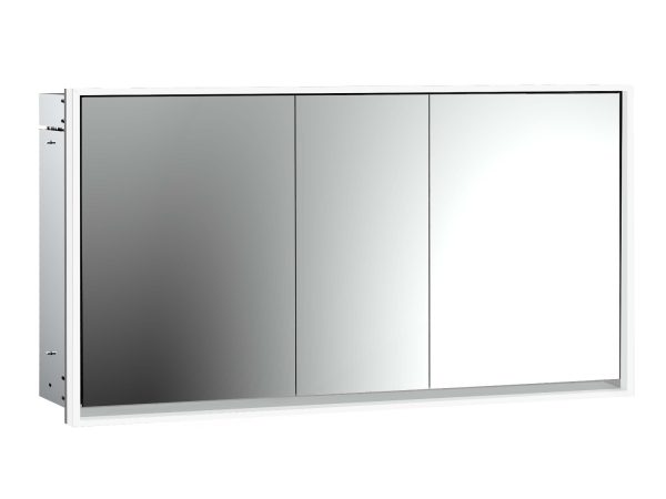 emco Illuminated mirror cabinet loft, 1.600 mm, 3 doors, built-in version, IP 20.