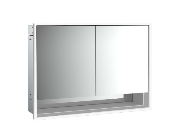 emco Illuminated mirror cabinet loft with an accessible compartment, 1.000 mm, 2 doors, built-in version, IP 20.