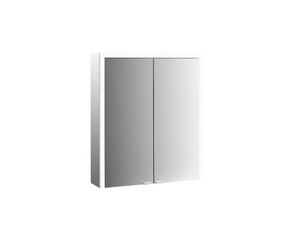 emco Illuminated mirror cabinet prime 3, 600 mm, 2 doors, wall-mounted version, IP 20
