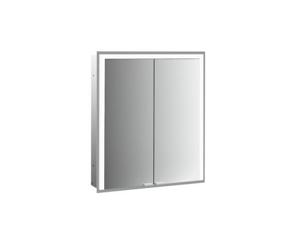 emco Illuminated mirror cabinet prime 3, 600 mm, 2 doors, built-in version, IP 20