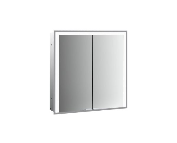 emco Illuminated mirror cabinet prime 3, 800 mm, 2 doors, built-in version, IP 20
