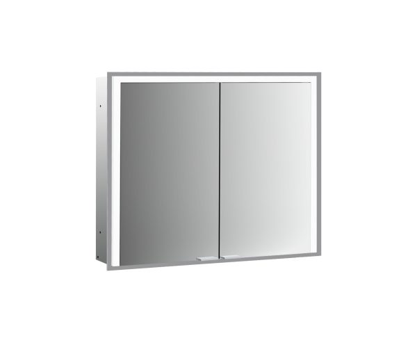 emco Illuminated mirror cabinet prime 3, 1.200 mm, 2 doors, built-in version, IP 20