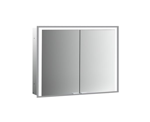 emco Illuminated mirror cabinet prime 3, 1.300 mm, 2 doors, built-in version, IP 20
