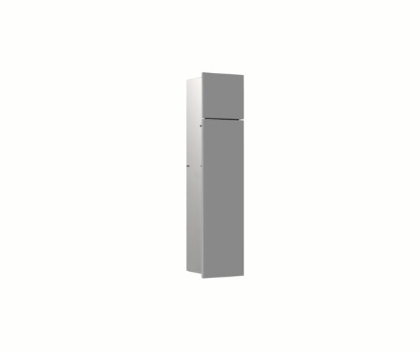 emco asis pure (Houten front) Toiletmodule - inbouwmodule - diamant grijs (mat), 170 mm
