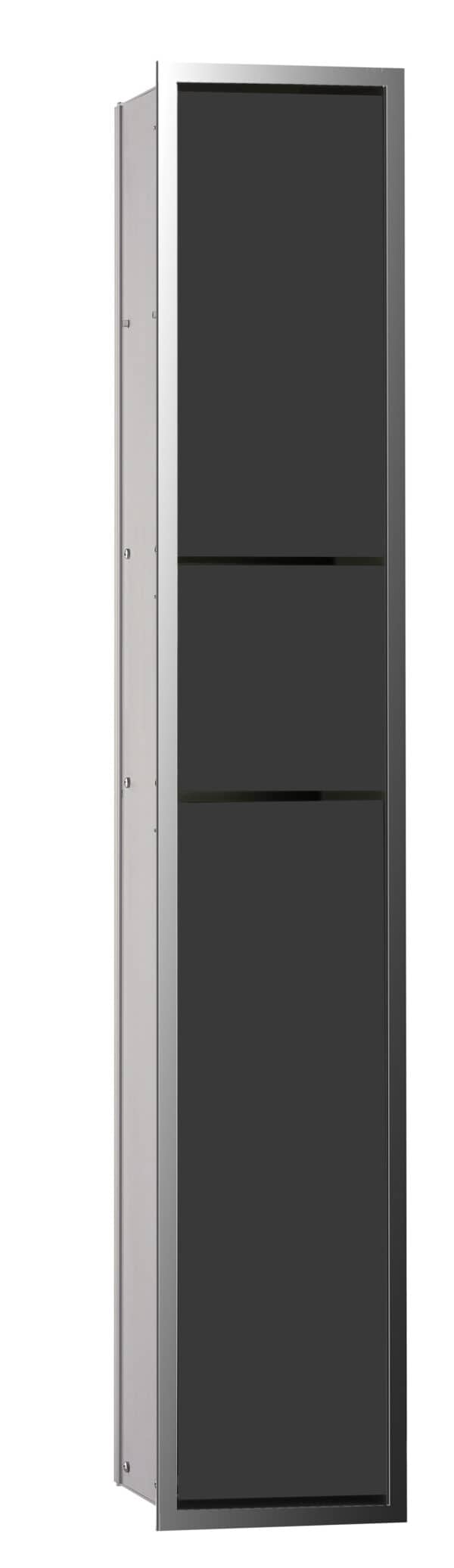 emco asis 150 Toiletmodule - inbouwmodel - chroom/zwart, 168 mm