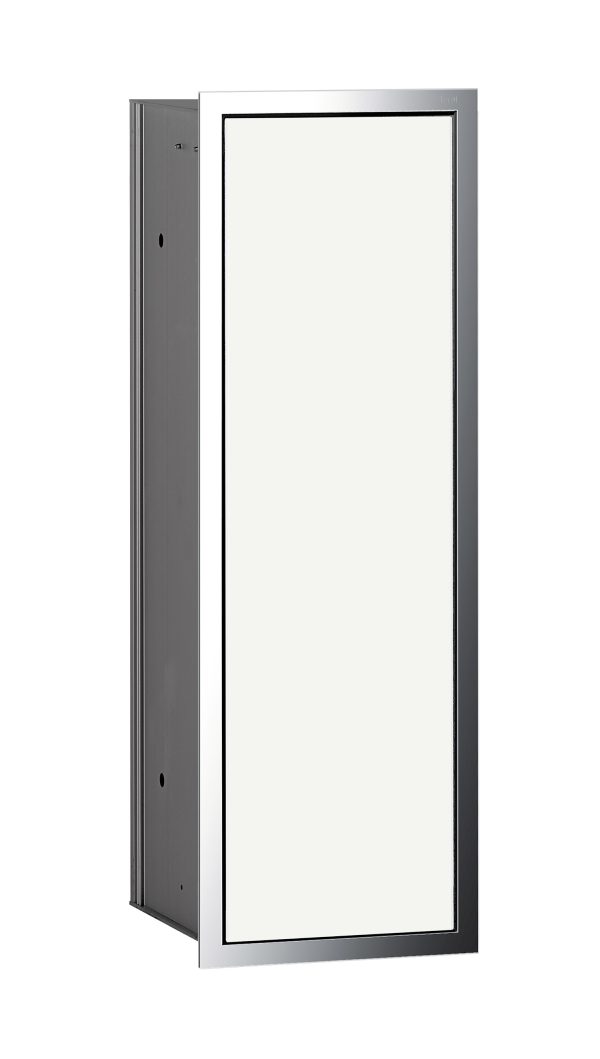 emco asis 150 Toiletborstelgarnituurmodule - inbouwmodel - chroom/optiwhite, 168 mm