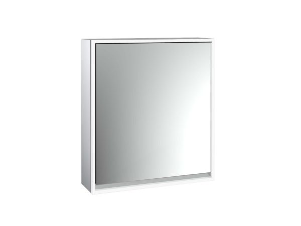 emco loft LED spiegelkast, 600 mm, 1 deur, opbouwmodel, spiegel zijpanelen, IP 20.